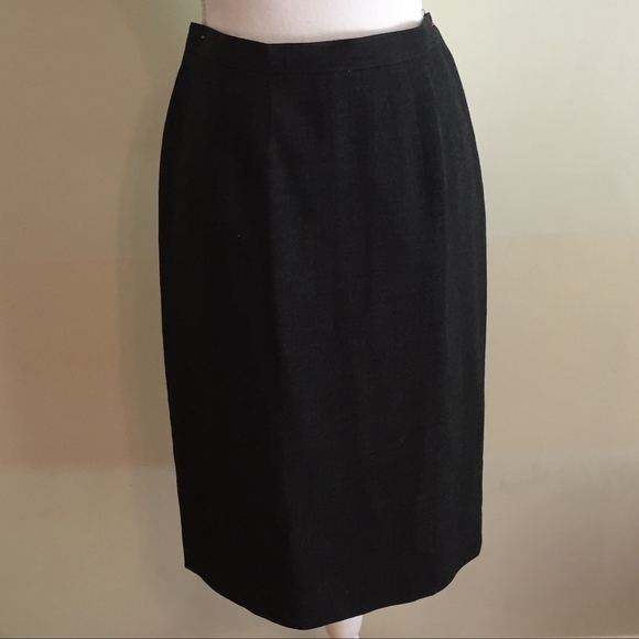 JH COLLECTIBLES Vintage gray wool pencil skirt - Picture 1 of 4